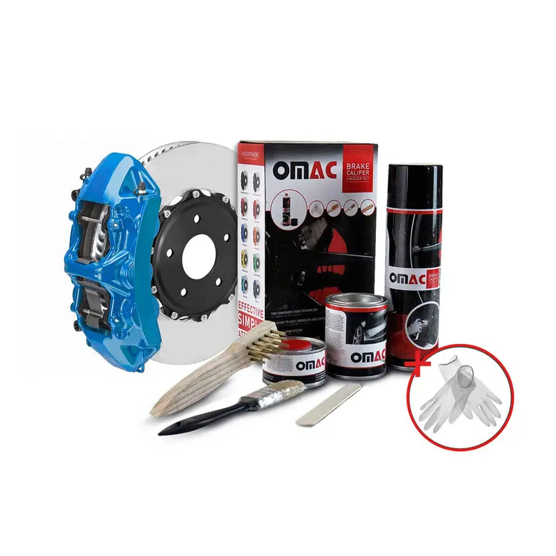 Omac High-Temp Epoxy Brake Caliper Paint Kit – Florida Blue Gloss 1
