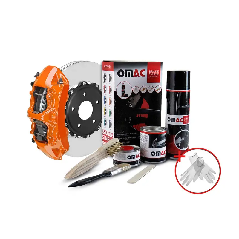 Omac High-Temperature Epoxy Brake Caliper Paint Kit – Arizona Orange Gloss 1
