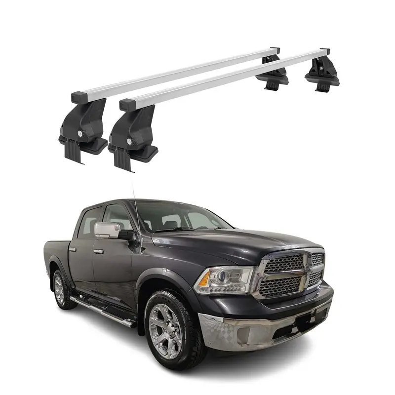 Robust Silver Roof Cross Bars For 2009–2018 Ram 1500 1