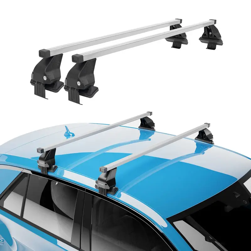 Silver Cross Bars Compatible With 2011–2021 Jeep Grand Cherokee 1