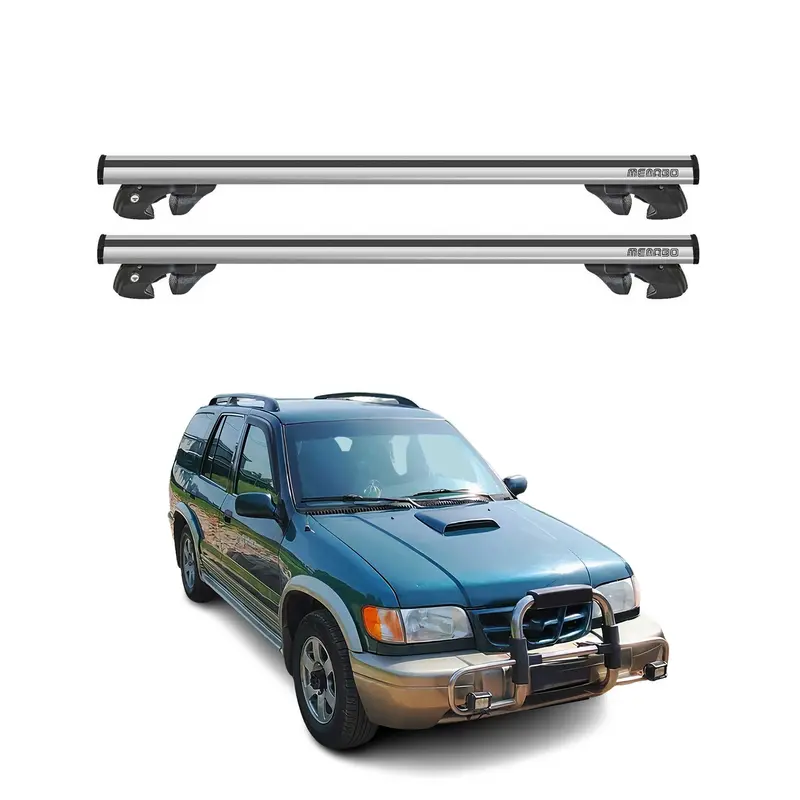 Silver Crossbars Designed For 1997–2002 Kia Sportage 1