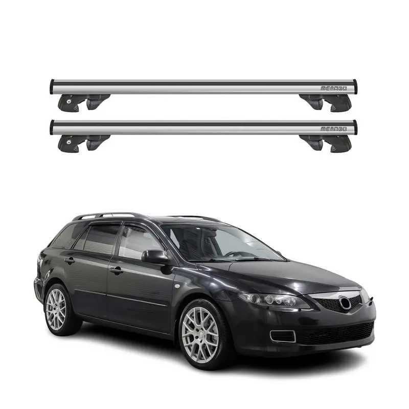 Silver Crossbars Designed For 2003–2008 Mazda 6 1