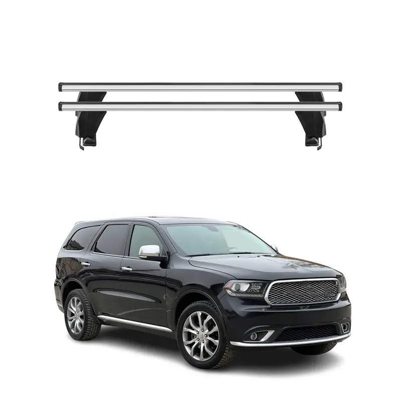 Silver Roof-Mount Cross Bars For 2011–2026 Dodge Durango Models 1