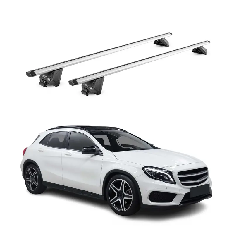 Silver Roof-Mount Cross Bars For 2015–2026 Mercedes-Benz Gla-Class (X156/H257) 1