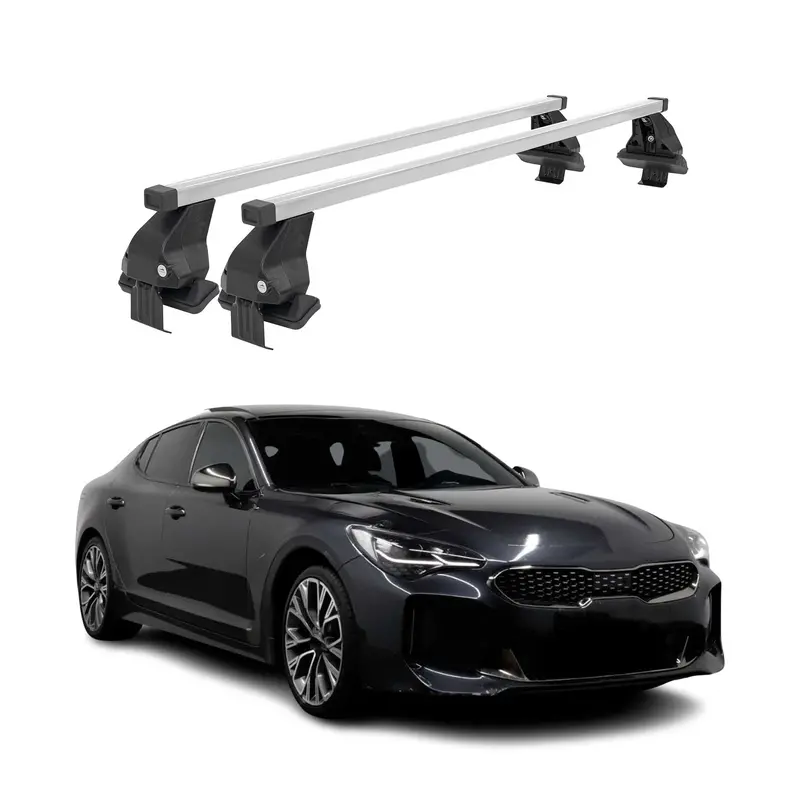 Silver Roof-Mount Cross Bars For 2018–2023 Kia Stinger 1