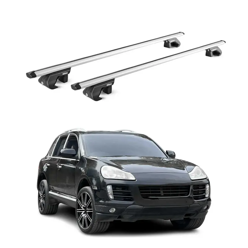 Silver Roof Rack Cross Bars For 2003–2018 Porsche Cayenne 1