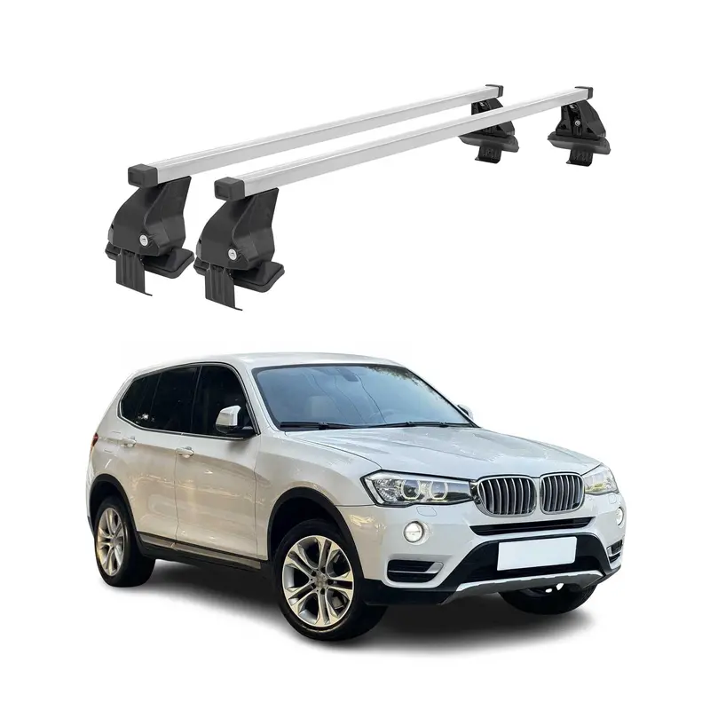 Silver Roof Rack Cross Bars For 2011–2017 Bmw X3 (F25) 1