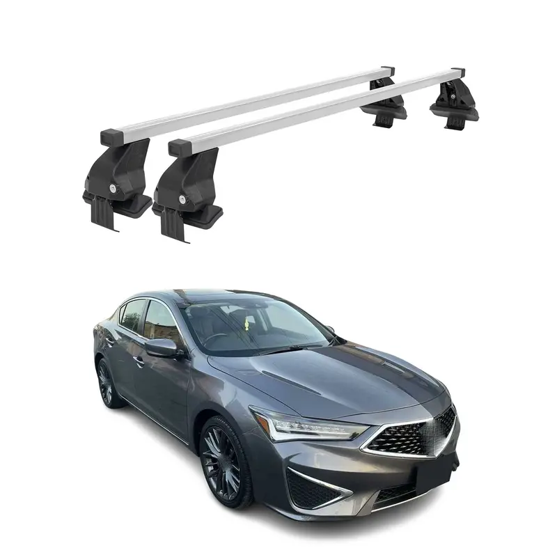 Silver Roof Rack Cross Bars For 2013–2022 Acura Ilx 1