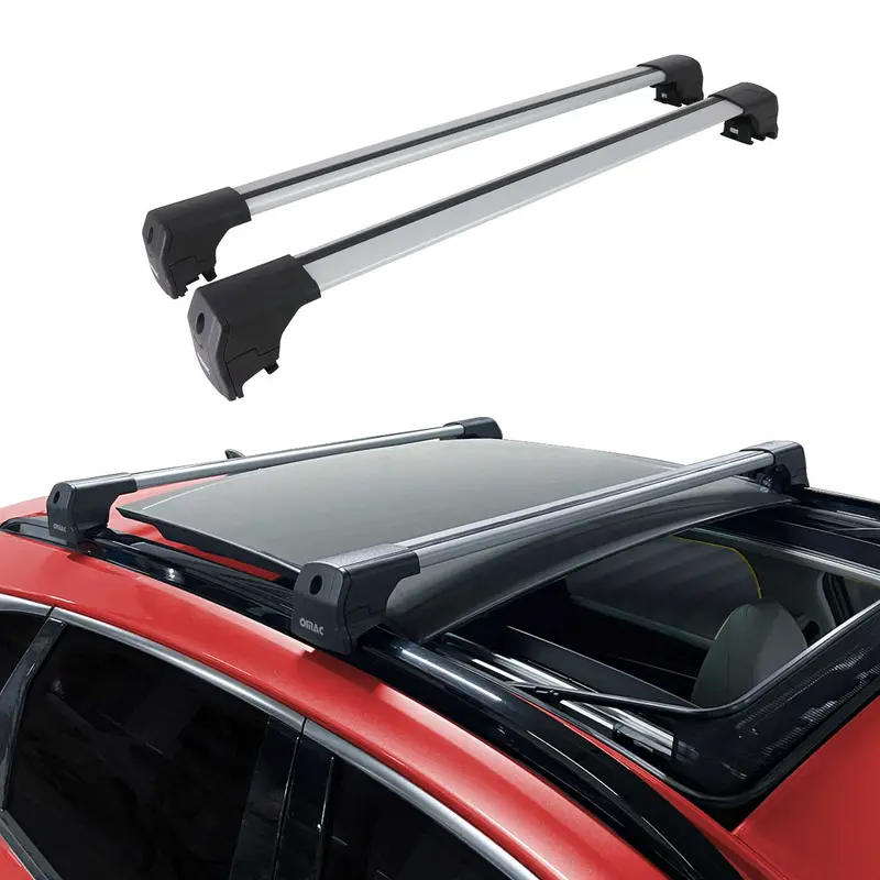 Silver Roof Rack Cross Bars For 2015–2022 Chevrolet Trax (First Generation) 1