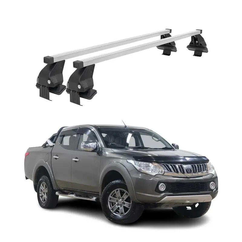 Silver Roof Rack Cross Bars For 2015–2022 Mitsubishi L200 Triton 1