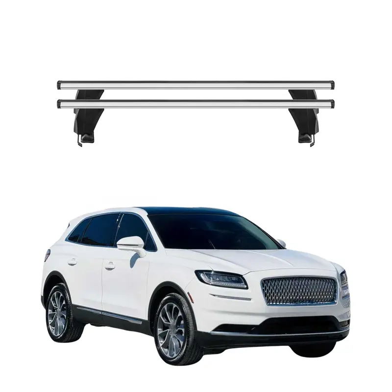 Silver Roof Rack Cross Bars For 2019–2023 Lincoln Nautilus 1