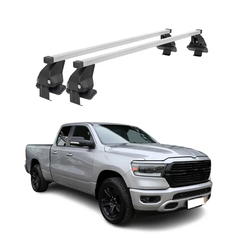 Silver Roof Rack Cross Bars For 2019–2023 Ram 1500 1