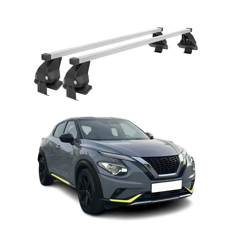 Silver Roof Rack Cross Bars For 2019–2024 Nissan Juke 1