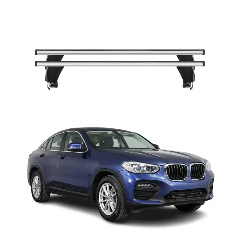 Silver Roof Rack Cross Bars For 2019–2025 Bmw X4 G02 (Second Generation) 1