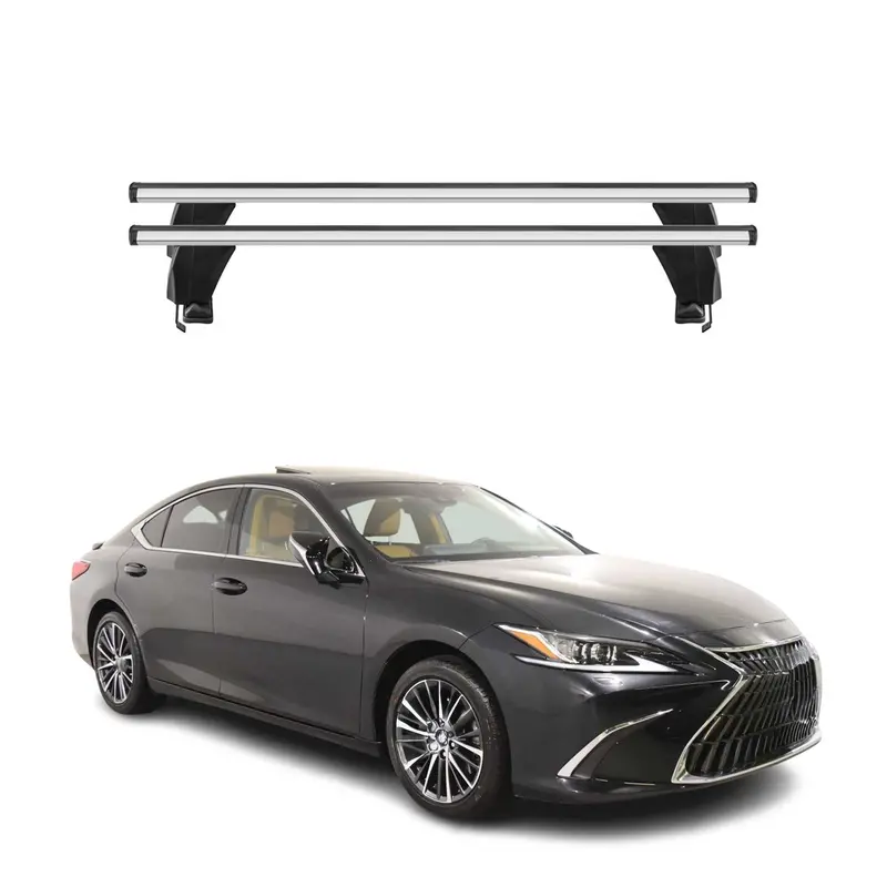 Silver Roof Rack Cross Bars For 2019–2025 Lexus Es350 1