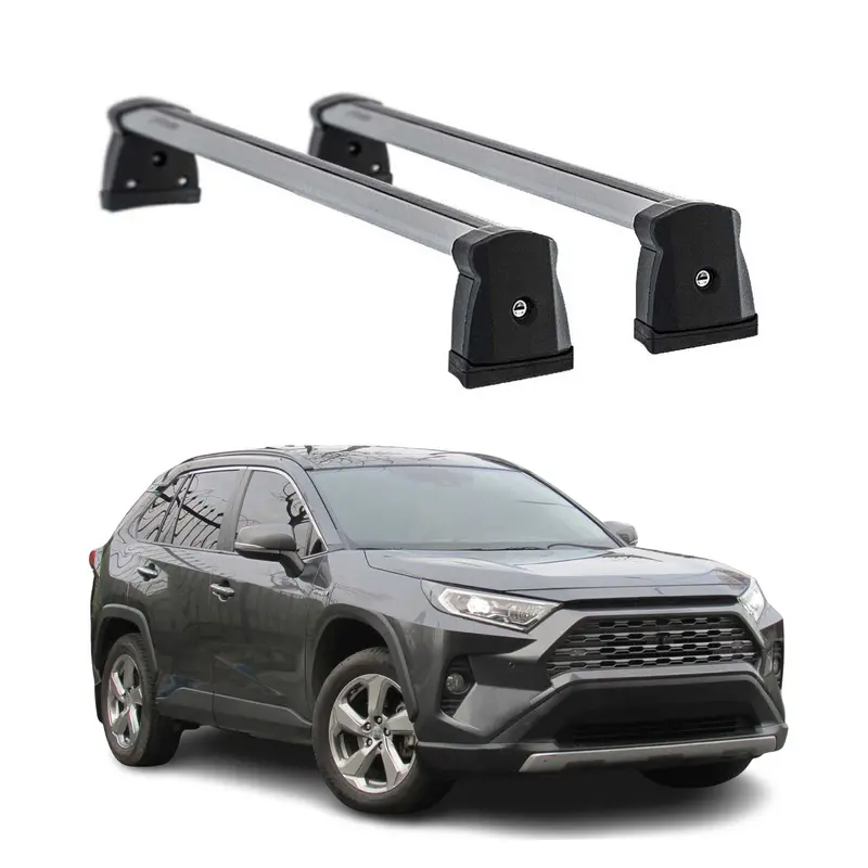 Silver Roof Rack Cross Bars For 2019–2025 Toyota Rav4 1