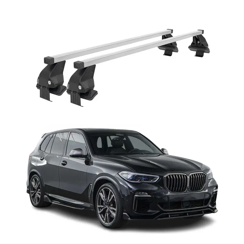 Silver Roof Rack Cross Bars For 2019–2026 Bmw X5 (G05) 1