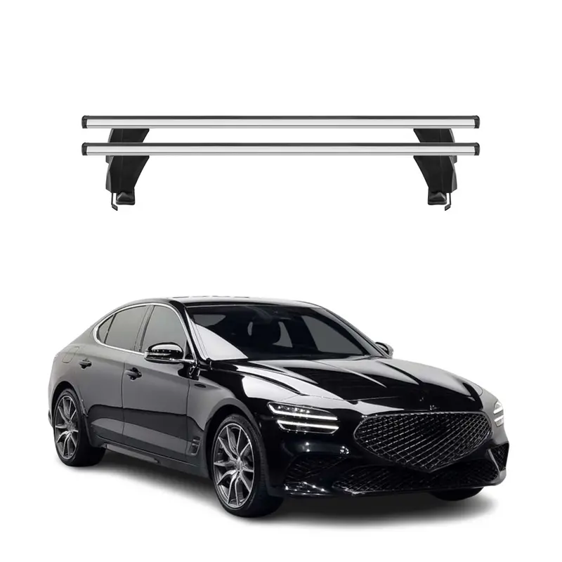 Silver Roof Rack Cross Bars For 2019–2026 Genesis G70 1