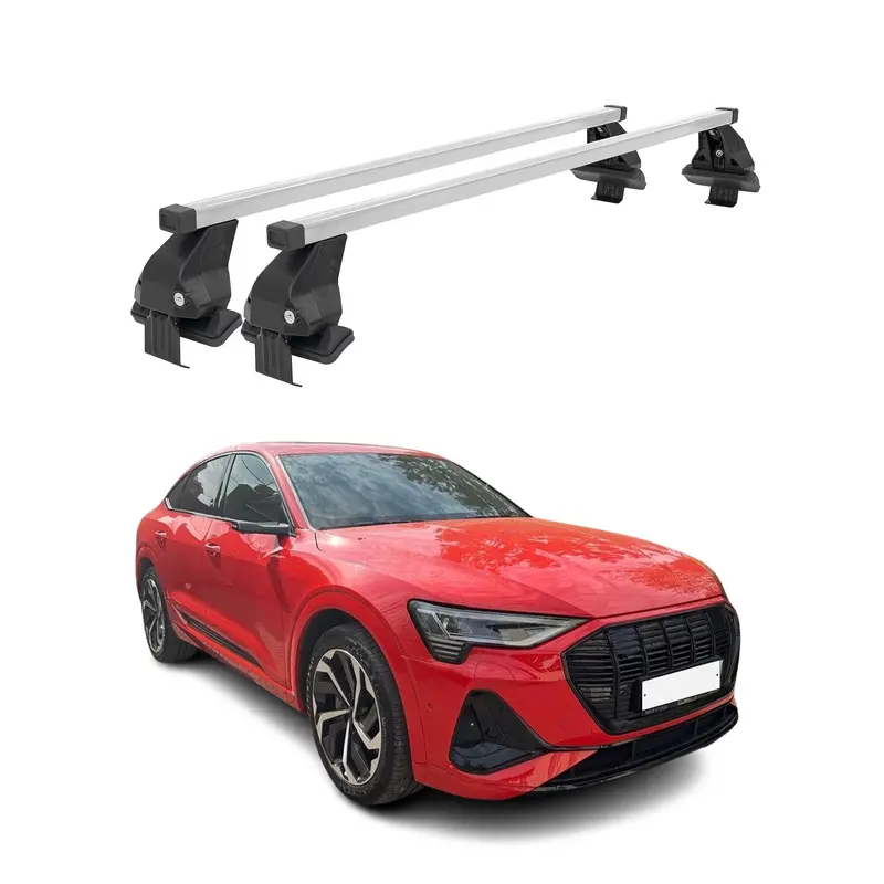 Silver Roof Rack Cross Bars For 2020–2024 Audi E-Tron 1