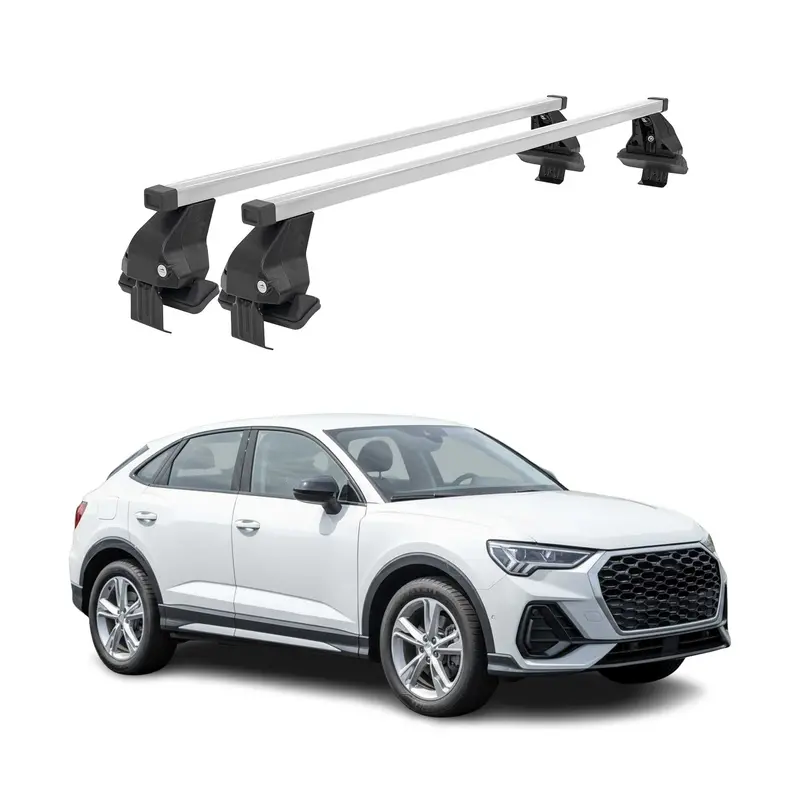 Silver Roof Rack Cross Bars For 2020–2025 Audi Q3 (Second Generation) 1