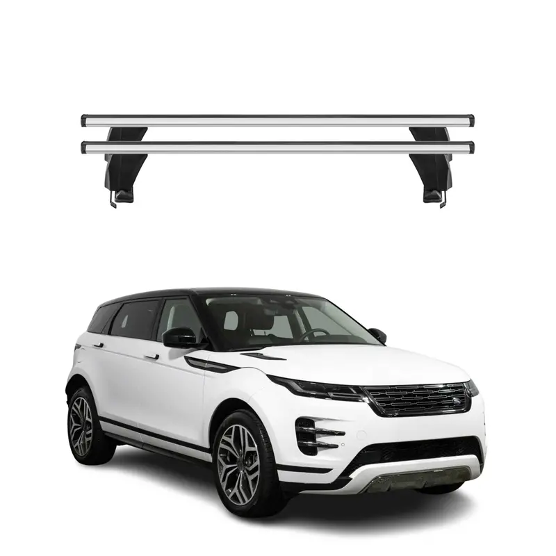 Silver Roof Rack Cross Bars For 2020–2026 Land Rover Range Rover Evoque 1