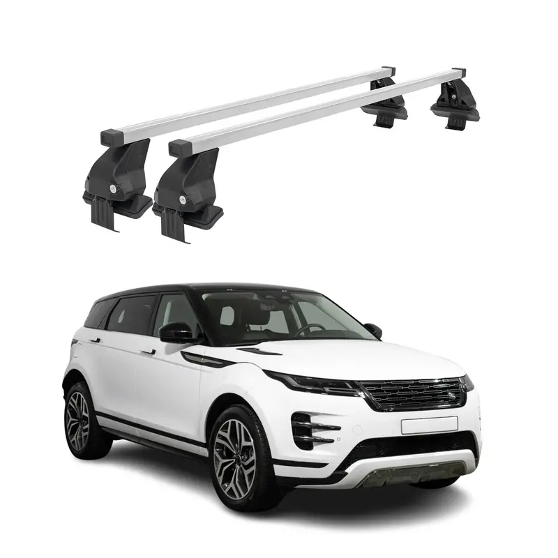 Silver Roof Rack Cross Bars For 2020–2026 Land Rover Range Rover Evoque 1