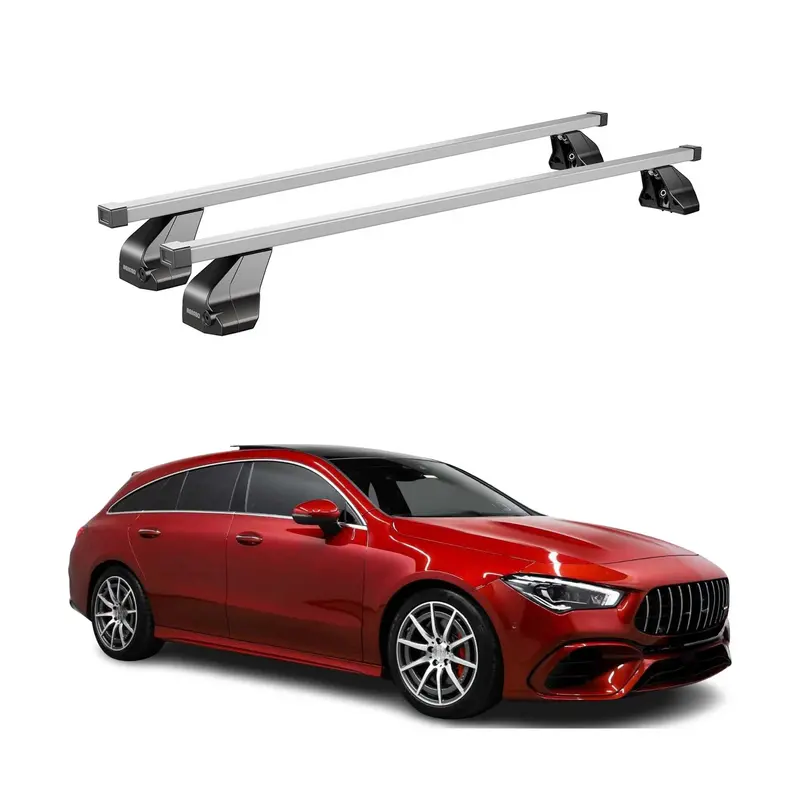 Silver Roof Rack Cross Bars For 2020–2026 Mercedes-Benz Cla Shooting Brake (X118) 1