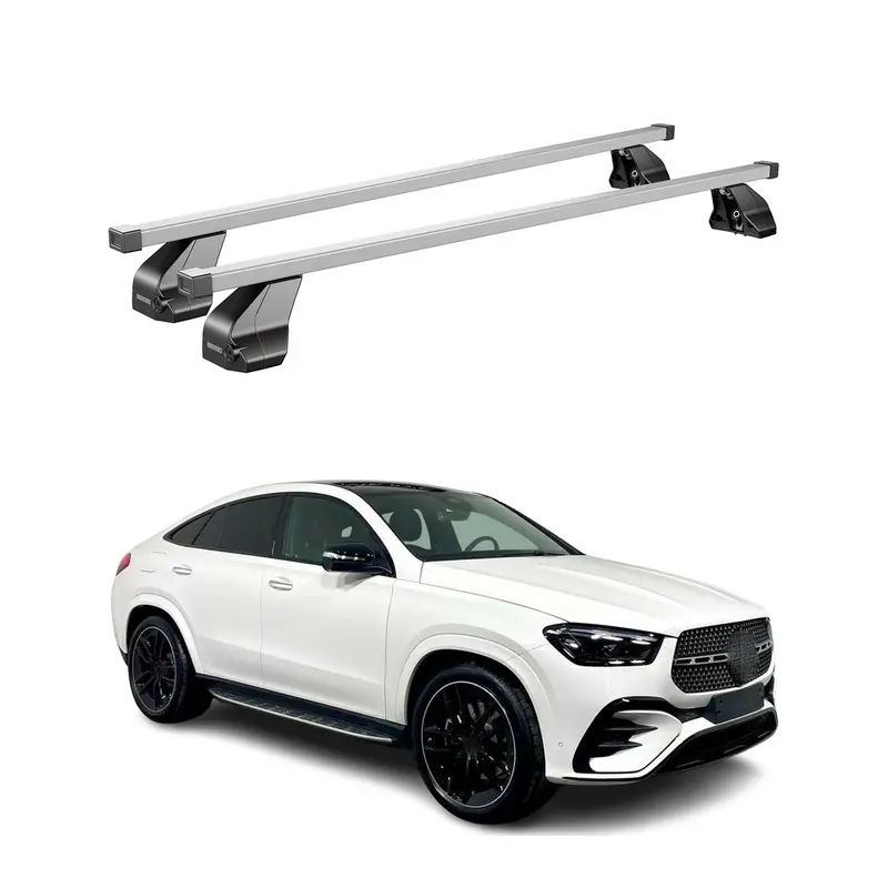 Silver Roof Rack Cross Bars For 2020–2026 Mercedes-Benz Gle Coupe (C167) 1