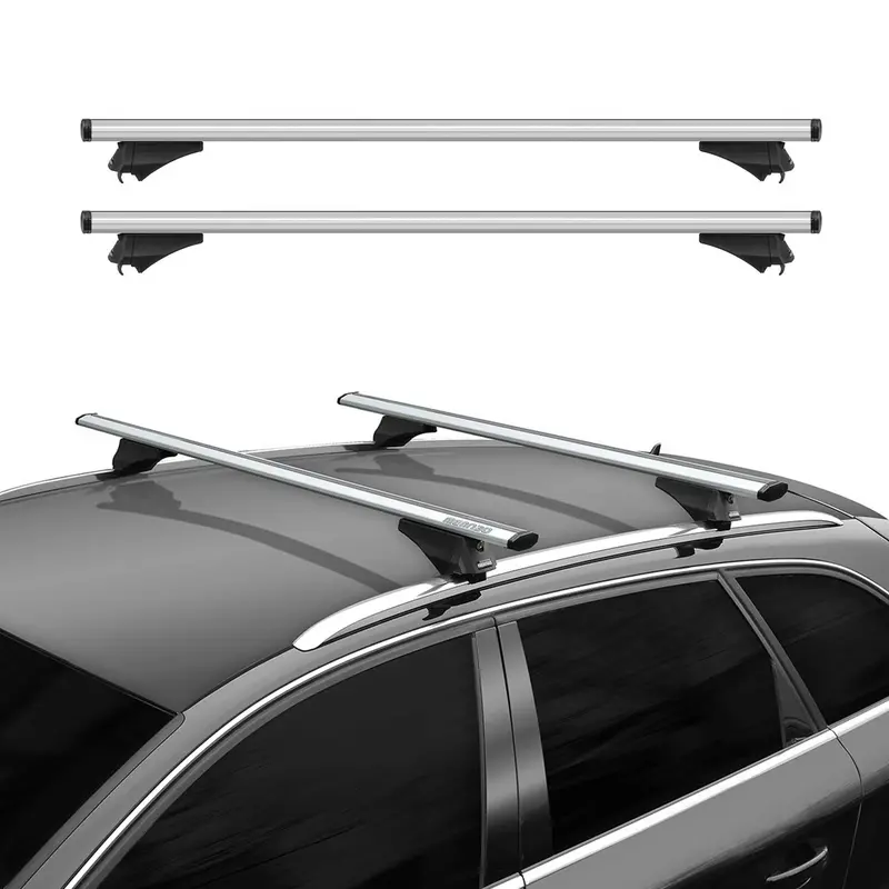 Silver Roof Rack Cross Bars For 2021–2026 Porsche Taycan Cross Turismo 1