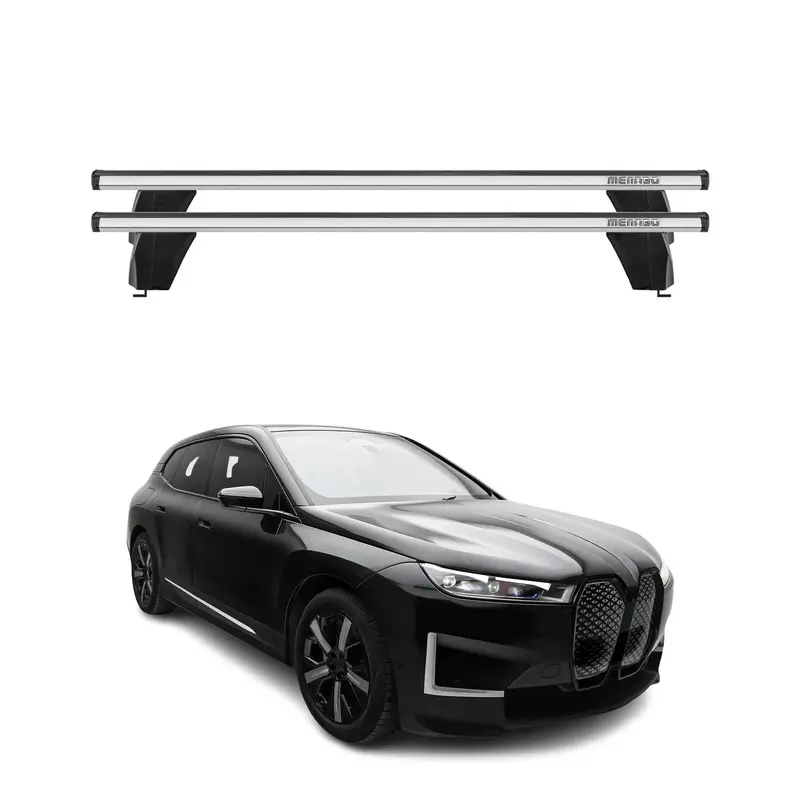Silver Roof Rack Cross Bars For 2022–2026 Bmw Ix 1