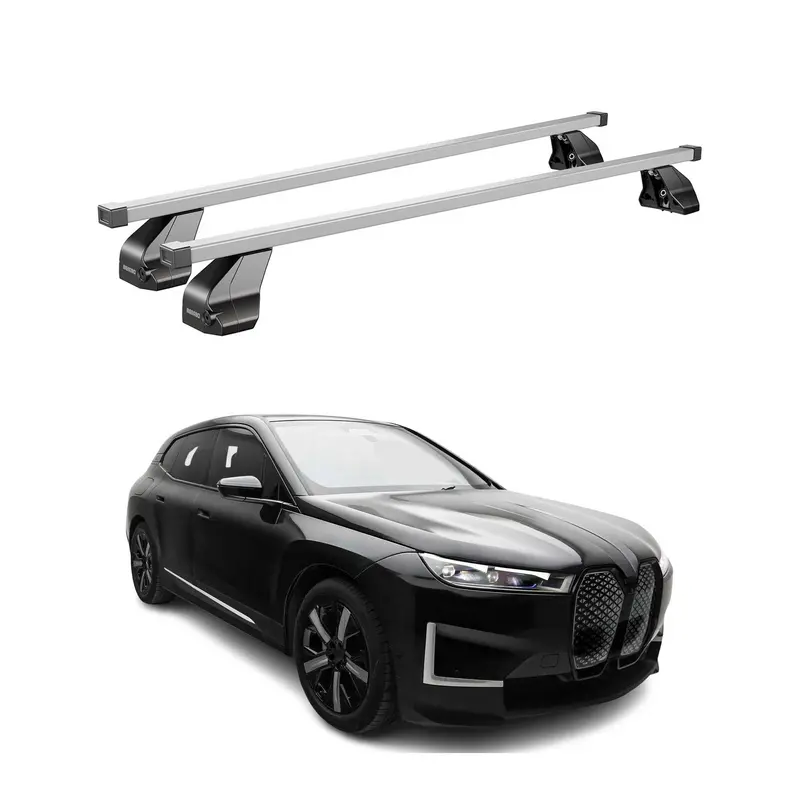 Silver Roof Rack Cross Bars For 2022–2026 Bmw Ix 1