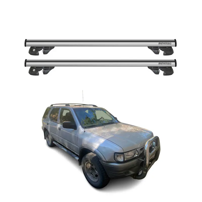 Silver Roof Rack Crossbars Compatible With 1998–2004 Isuzu Rodeo 1