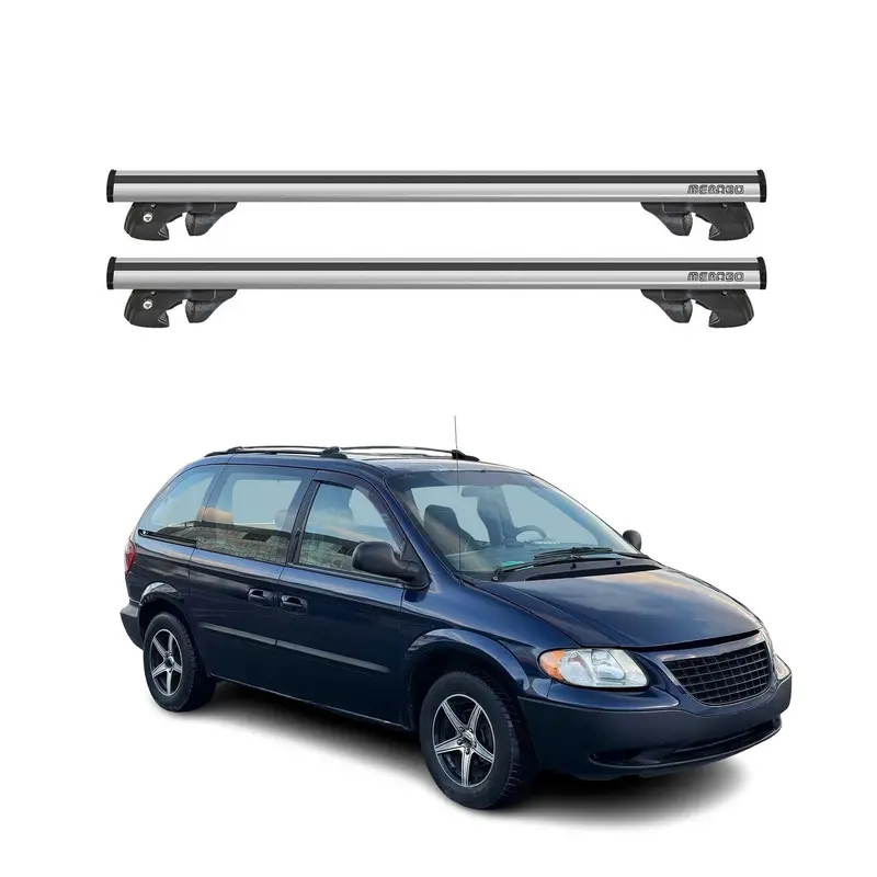 Silver Roof Rack Crossbars For 1996–2005 Dodge Caravan 1