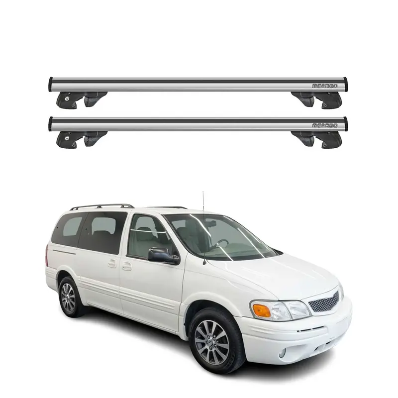 Silver Roof Rack Crossbars For 1999–2005 Pontiac Montana 1