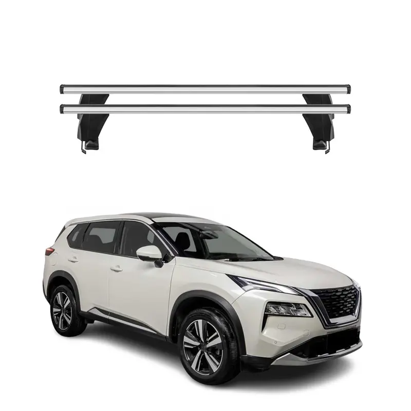 Sleek Aluminum Roof Cross Bars For 2021–2026 Nissan Rogue T33 – Silver, Pair 1