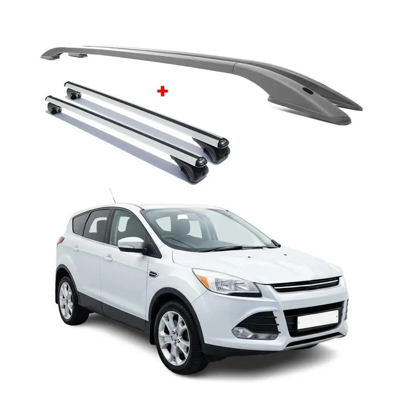 Sleek Silver Roof Rack System For 2013–2019 Ford Escape 1