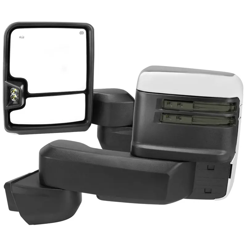 Smoke-Tinted Heated Towing Mirrors For 2020–2024 Chevy Silverado/Gmc Sierra 2500Hd/3500Hd 1