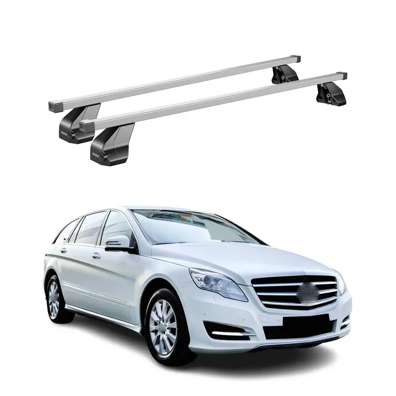 Spacious Silver Cross Bars For 2006–2013 Mercedes-Benz R-Class (W251) 1