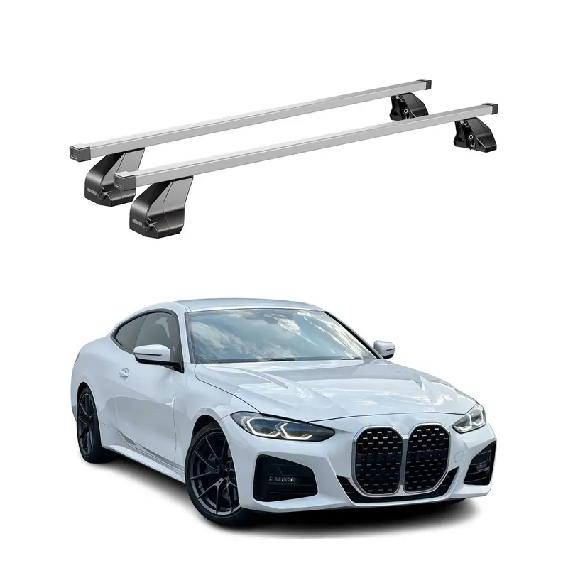 Steel Gray Roof Cross Bars For Bmw 4 Series Gran Coupe (G26, 2022–2026) – 2-Piece 1