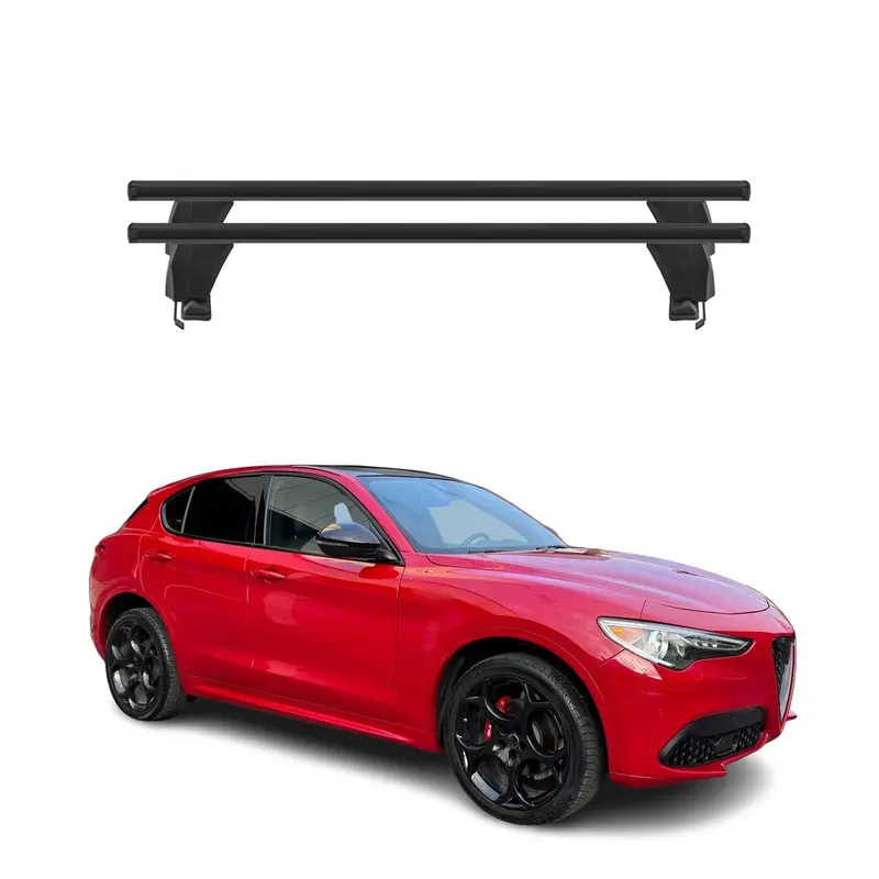 Stelvio Alfa Romeo Roof Rack Cross Bars – Robust 2-Piece Aluminum System (2017–2026) 1