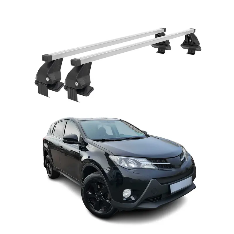 Stylish Silver Roof Cross Bars For 2013–2018 Toyota Rav4 1