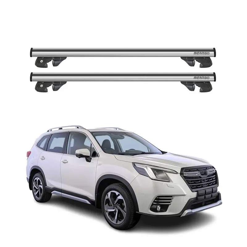 Subaru Forester V Roof Crossbars (2019–2025) – Advanced Silver Crossbar System 1