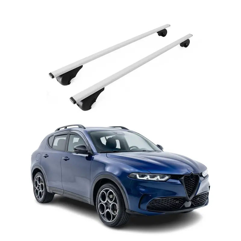 Tonale Roof Cargo System: 2-Piece Cross Bar Set With Luggage Support (2023–2026) 1