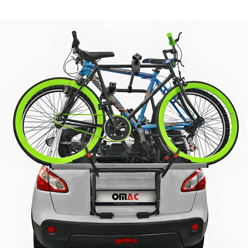 Trunk-Mount Dual-Bike Carrier For 2014–2020 Fiat 500L – Gray/Black Finish 1