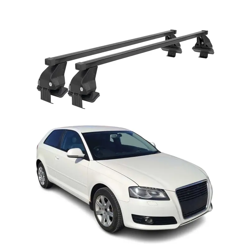 Two-Piece Black Roof Rack Kit For 2006–2013 Audi A3 Hatchback 1