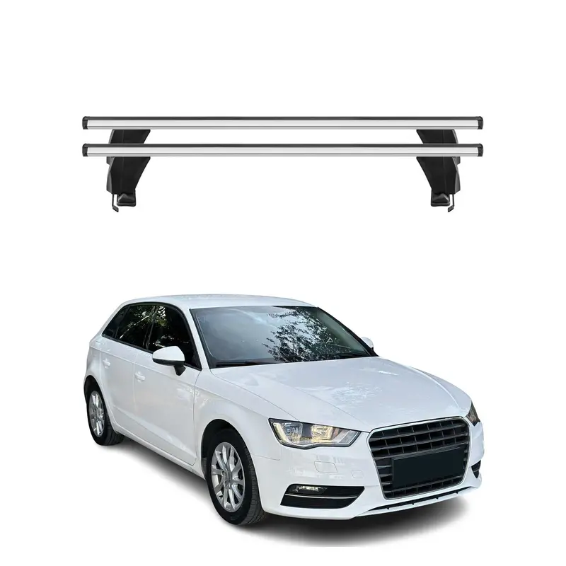 Two-Piece Cross Bars For 2016–2018 Audi A3 Sportback E-Tron 1
