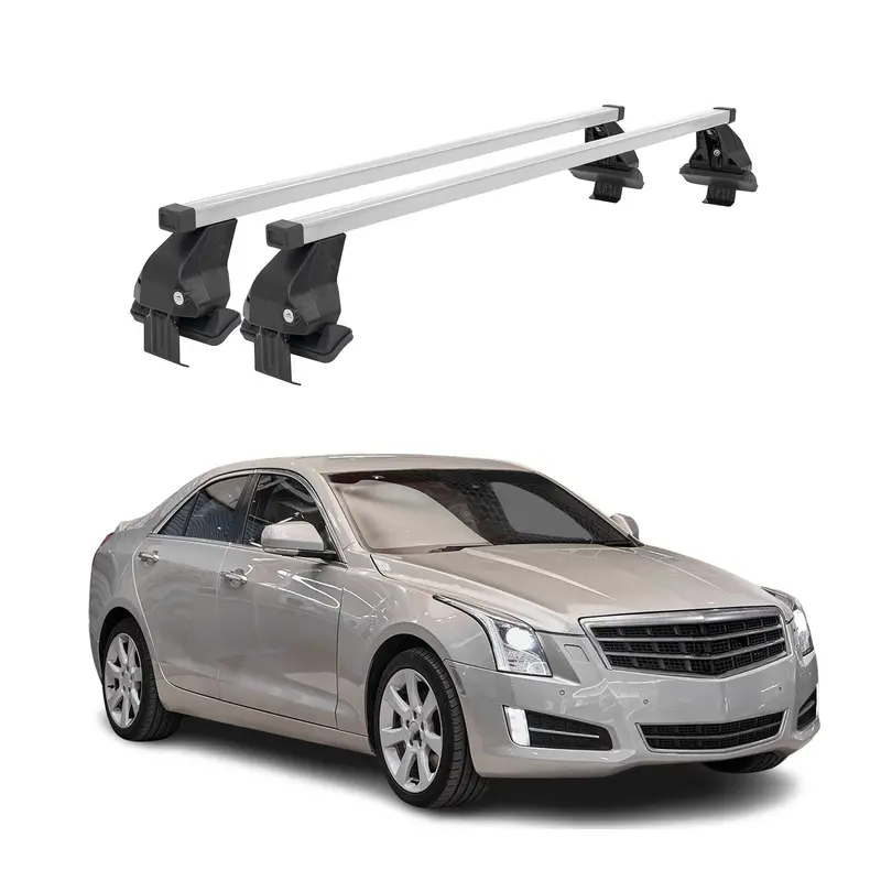 Two-Piece Luggage Carrier Roof Rack Cross Bars For 2013–2019 Cadillac Ats Sedan 1