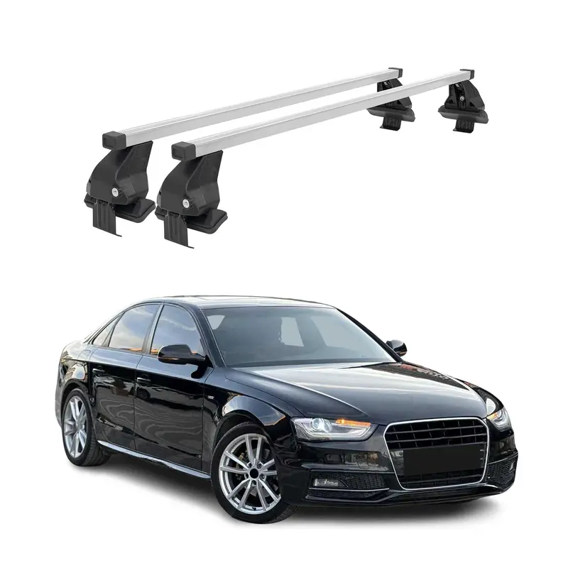 Two-Piece Roof-Mount Cross Bars For 2009–2012 Audi A4 Sedan 1