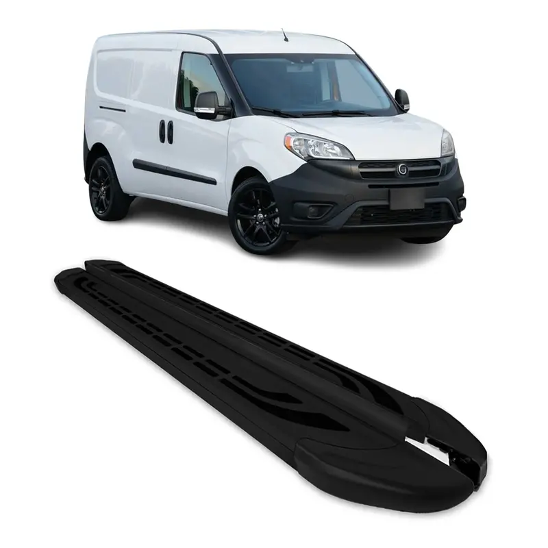 Two-Tone Silver-And-Black Running Boards For 2015–2022 Ram Promaster City Lwb 1