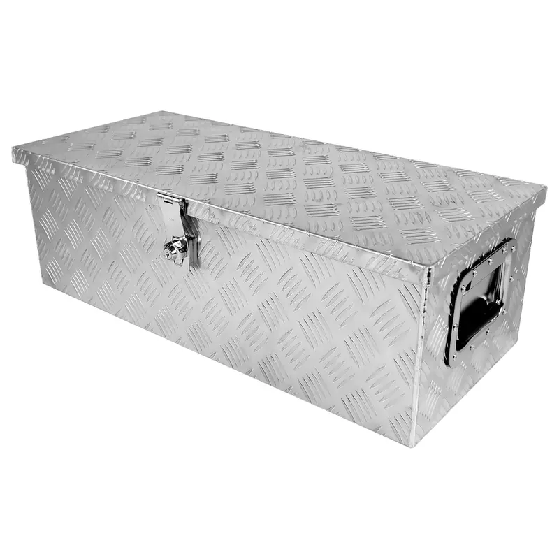 Universal 30-Inch Heavy-Duty Aluminum Truck Toolbox With Side Handles, Lock, And Keys 1